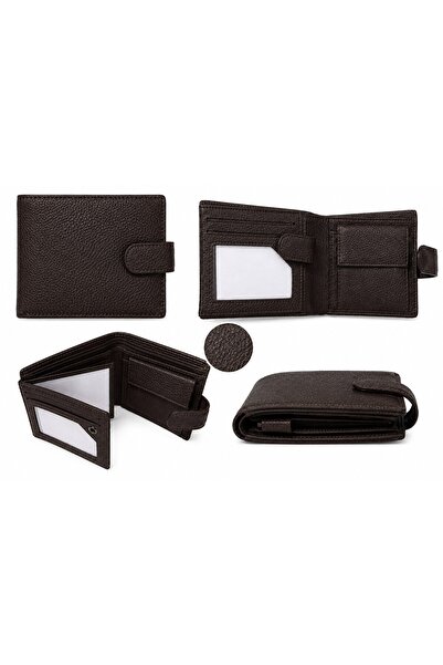 OEM Portofel barbatesc din piele ecologica premium, inchidere cu capsa, compa...