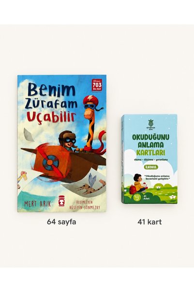 Timaş Çocuk Mert Arık Benim Zürafam Uçabilir | Kitap ve 41 Okuduğunu Anlama K...