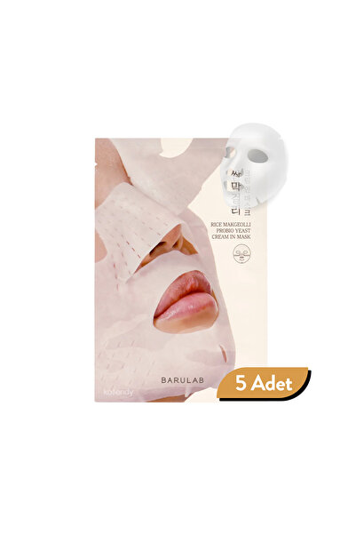 Barulab - Rice Makgeolli Probio Yeast Cream in Mask 5'li - Elastikiyet Kaybı ...