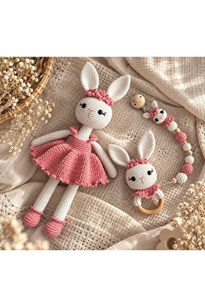 msl masal hobi evi Amigurumi Çiçekli Set Yenidoğan Set