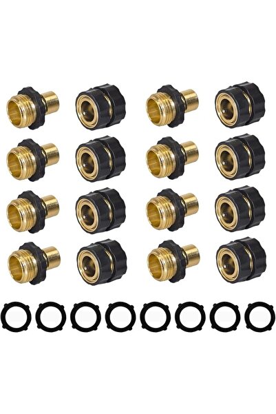 Generic 8 Set Garden Hose Quick Connectors, 3/4 Inch Male and Female Garden H...