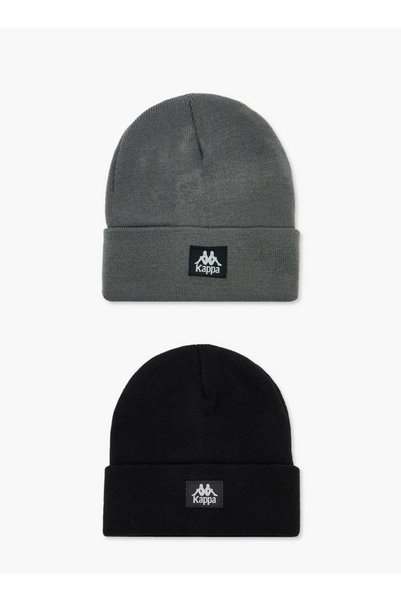 Kappa Set of 2 - Men Beanie with Turn-Up Hem