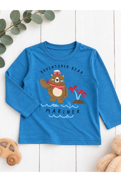 Panfilia 100% Cotton Unisex 3-Piece Long Sleeve Thin Seasonal Children's T-Shirt / Girls' and Boys' T-Shirt