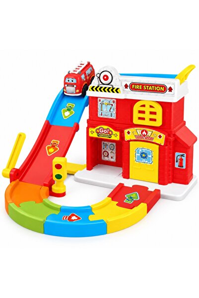 OEM Set de joacă Pistă de Construcție Stație de Pompieri, circuit cu rampă și...