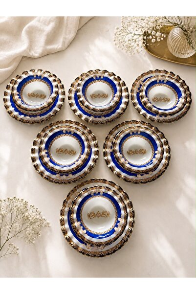 GÜRCÜGLASS Taç Model 12-Piece Bowl Set.