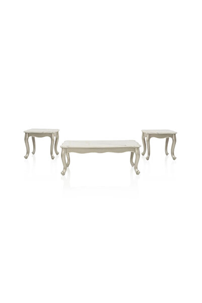 Midas Furniture SOFANOVO COFFEE TABLE SET 3 PCS SILVER