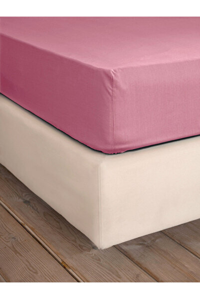Nima Home Σεντόνι Ημίδιπλο με Λάστιχο Unicolors - Apple Pink