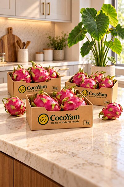 Cocoyam Ejder Meyvesi 1 Adet Kırmızı Aydıncık Pitahaya