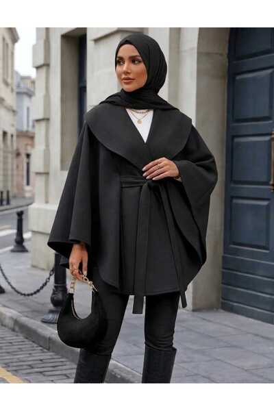LİA TESETTÜR Lia Poncho with Belt