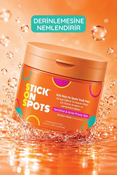 Stick On Spots SOS Tonik Ped – Akneye Eğilimli ve Hassas Ciltler İçin Günlük Arındırıcı ve Nemlendirici Bakım