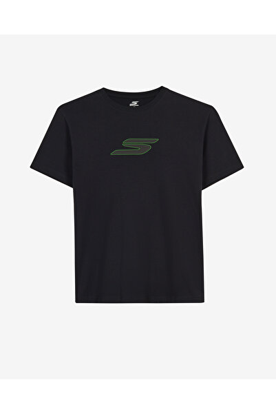 SKECHERS SKECH TEE S- Crewneck T-Shirt Erkek Siyah Tshirt S2620109-3817