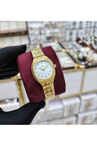 marblino women's gold-tone luxury wristwatch