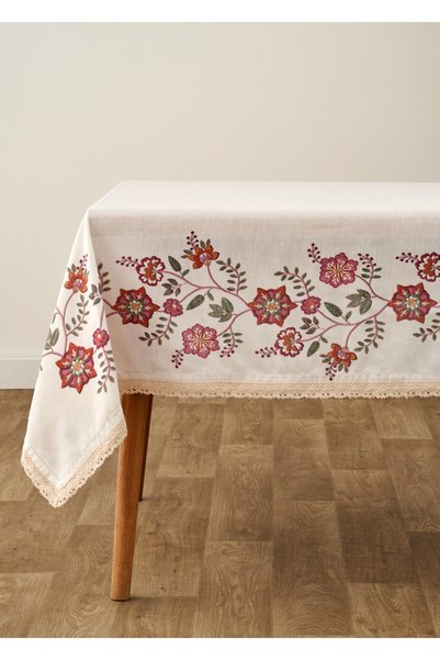 Bella Maison Grandma Kopanakili Delik İşi Masa Örtüsü Ekru (150x250 cm)