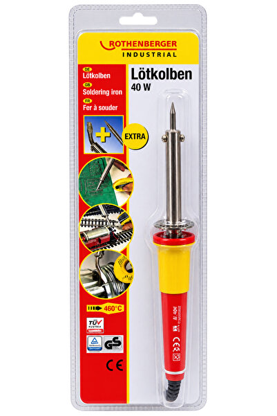 Rothenberger Industrial 40W Elektrikli Lehim Makinesi Havya 460°C Yedek Uçlu