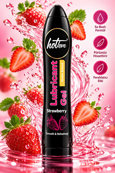 Hot Love Strawberry Su Bazlı Kayganlaştırıcı Jel 125 ml