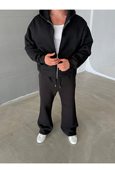 SCSARVİN SC Core Üç İplik Tam Zip Sweatshirt