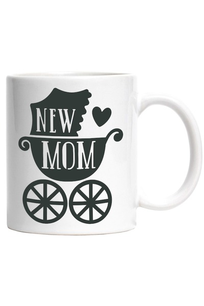 INOVATIX Cana alba personalizata, New Mom,Mame,Parinti,Familie,Copii,Bebelusi...