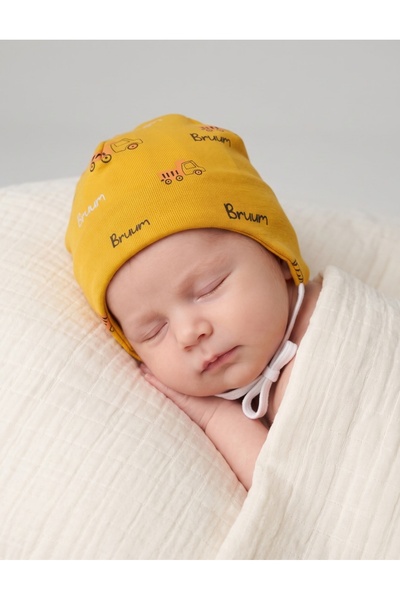 MiniKids Caciulita copii, masinute Bruum, model galben