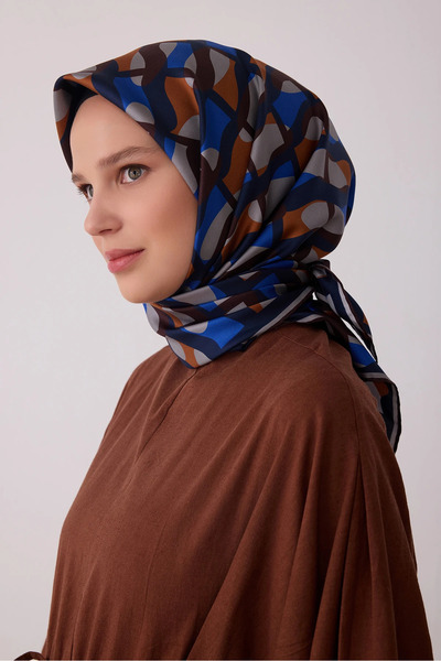 Belli وشاح حريري منسوج بنمط مختلط 4420D