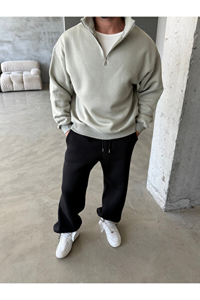SC Core Üç İplik Yarım Zip Sweatshirt