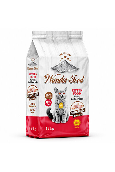 WUNDER Complete dry food for kittens with chicken, up to 12 months, 30% prote...