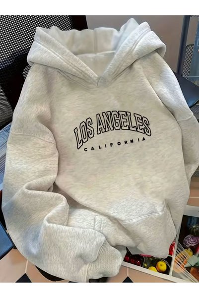 one button Unisex Men/Women Los Angeles California Theme Printed Premium Hood...