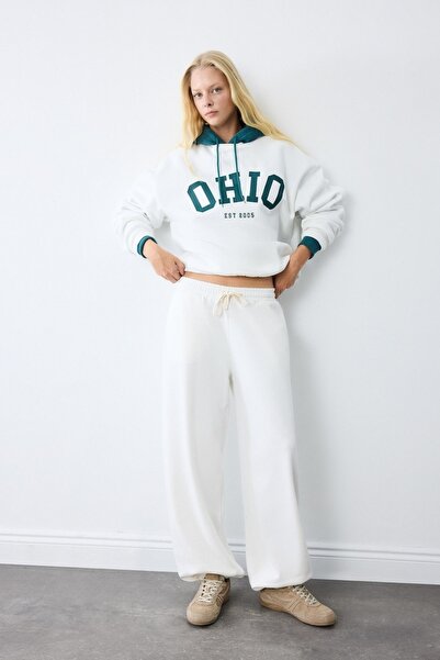 DeFacto Kadın Eşofman Alt I6399AX/WT32 OFF WHITE