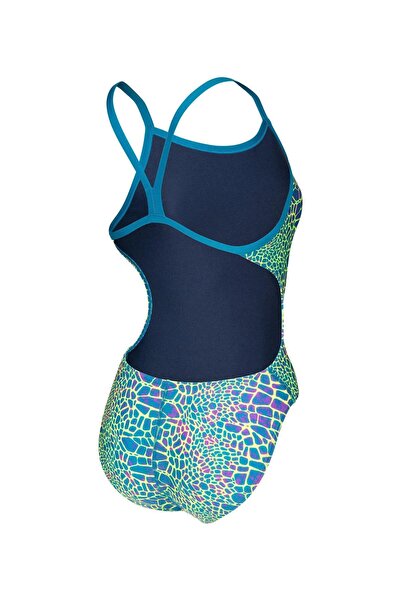 ARENA Women's Snakeskin Swimsuit Challenge Back Kadın Yüzücü Mayo