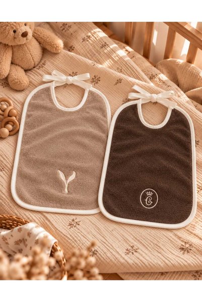 ZIY Collection مجموعة من قطعتين من مريلة طعام الأطفال من سلسلة كيدز، مصنوعة م...