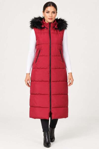 Dewberry Z9741 Vest-Bordo-1