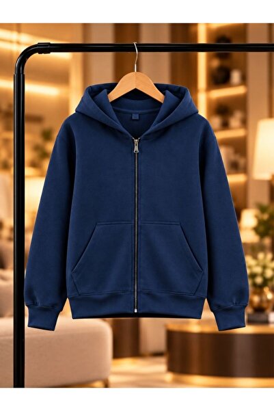 cm buseyiz Busekids Unisex 3'lü Set | Fermuarlı Kapüşonlu Ceket Takım + Kargo Cepli Alt