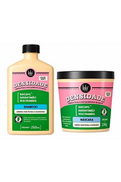Lola Cosmetics Densitate pentru păr fin și fragil – Șampon 250 ml + Mască for...