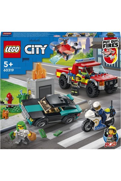 LEGO ®   Oraș - Stingerea incendiilor și urmărirea poliției 60319, 295 piese