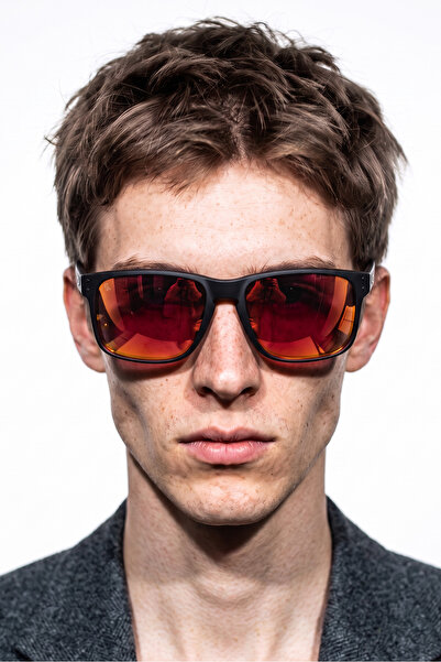 Bilge Karga Ravian Black Pink Mirror Men's Sunglasses