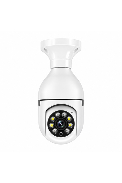 ULTRATEKNO Yoosee APP 360° WiFi Ampul Kamera 1080P E27 Duy Gece Görüşlü Hareket Sensörlü Çift Yönlü Ses