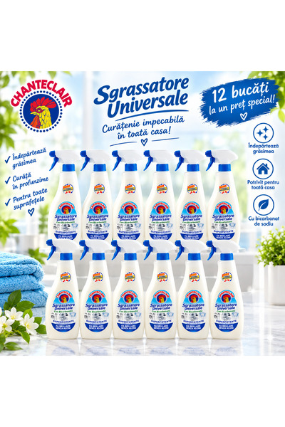 Chanteclair Sgrassatore Universale cu Bicarbonat – 12 bucăți
