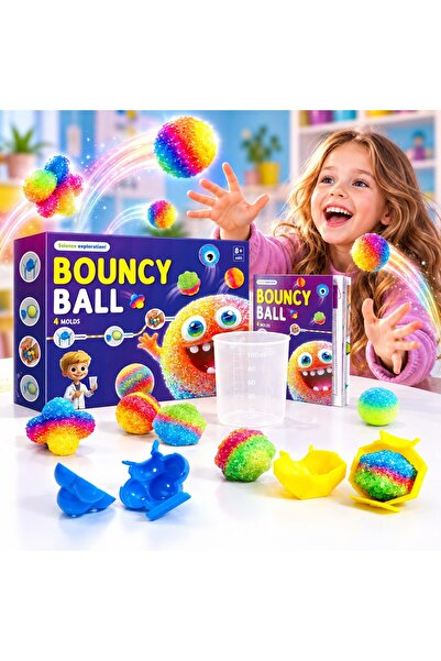 indiggo STEM Творчески комплект за топки CrazyBounce, подскачащи топки, цвето...