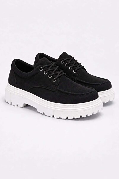Aymood Jy-T13 Nova Lace-Up Suede Men's Casual Sports Classic Shoes Sbt - Black