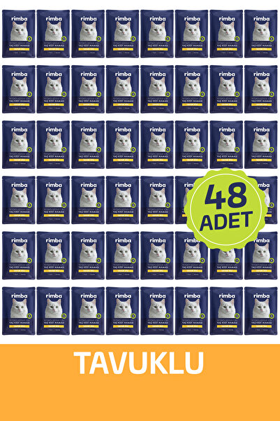 Jöle İçinde Parça Tavuk Etli Kedi Konservesi 85gr (48 Adet)