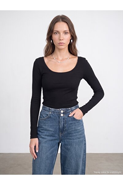 Dilvin 33237 Bra-Free Long Sleeve Top