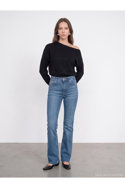 Dilvin 72376 Lycra Flare Jean