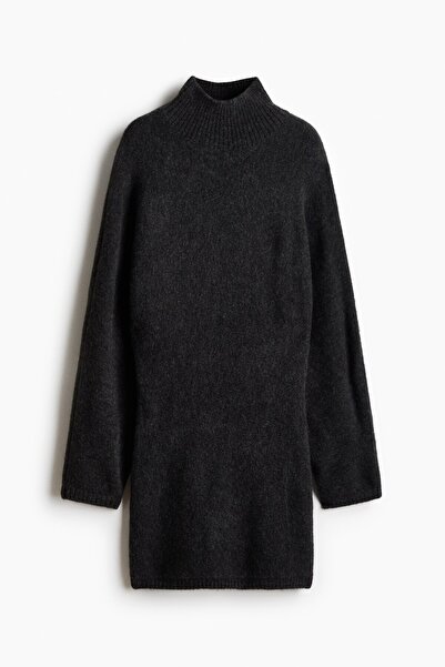 H&M Yarım Balıkçı Yakalı Triko Elbise