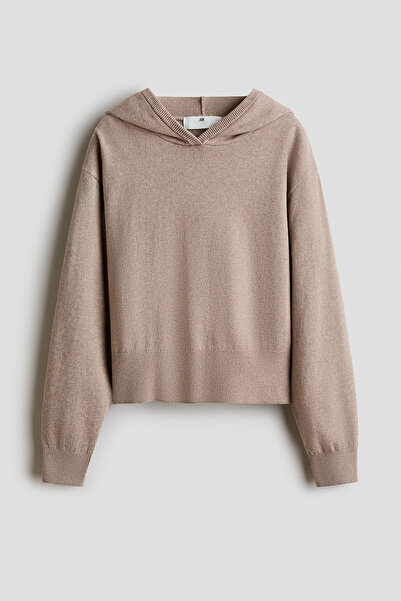 H&M Kapüşonlu Triko Üst