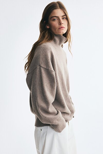 H&M Yarım Balıkçı Yakalı Oversize Kazak