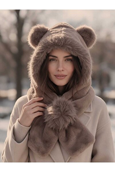 Aware Time Women's Fox Long Plush Beret