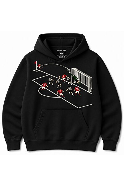 Rabona Fashion Γωνιά του Τελευταίου Στιγμιού – Κόκκινο & Μαύρο Φούτερ με Γραφ...