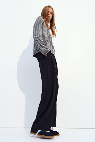 H&M Pileli Barrel Paça Pantolon