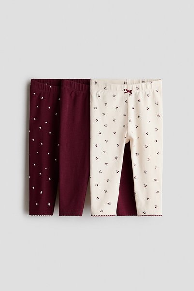 H&M 3'lü Pamuklu Tayt
