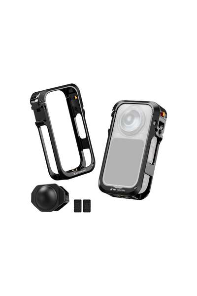 K&F CONCEPT Insta360 X6 Metal Koruma Kafesi Cage Alüminyum Koruyucu Kafes Aks...