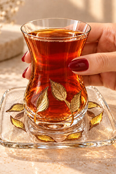 DECOSTYLE Kişiye özel 2 li çay bardak Takımı 2 parça Soğuk kesme